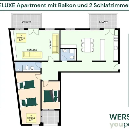 124 Qm - Exklusiv & Angebunden - Werse Loft By Youpartments * Munster (North Rhine-Westphalia)
