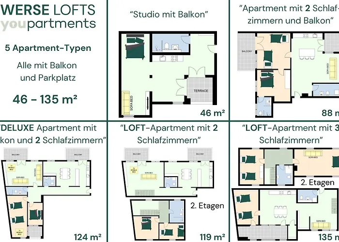 124 Qm - Exklusiv & Angebunden - Werse Loft By Youpartments